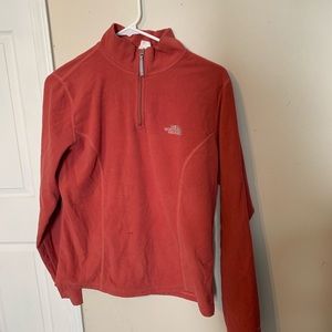 The North Face Pink Sweatshirt with Zipper